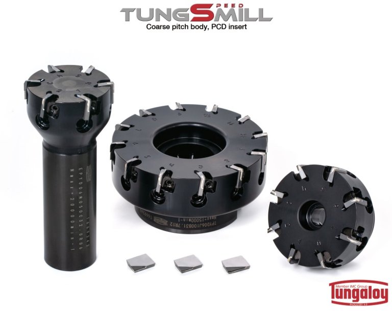 TungSpeed-Mill Serie mit neuen Wendeschneidplatten und erweitertem Werkzeugdurchmesserbereich für die hocheffiziente Aluminiumbearbeitung